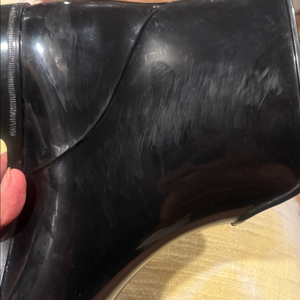 Missoni Glossy Black Women's Rain Boots size 9 9/5 - Picture 6 of 10